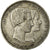 Moneda, Bélgica, Leopold I, 5 Francs, 1853, MBC+, Plata, KM:2.1