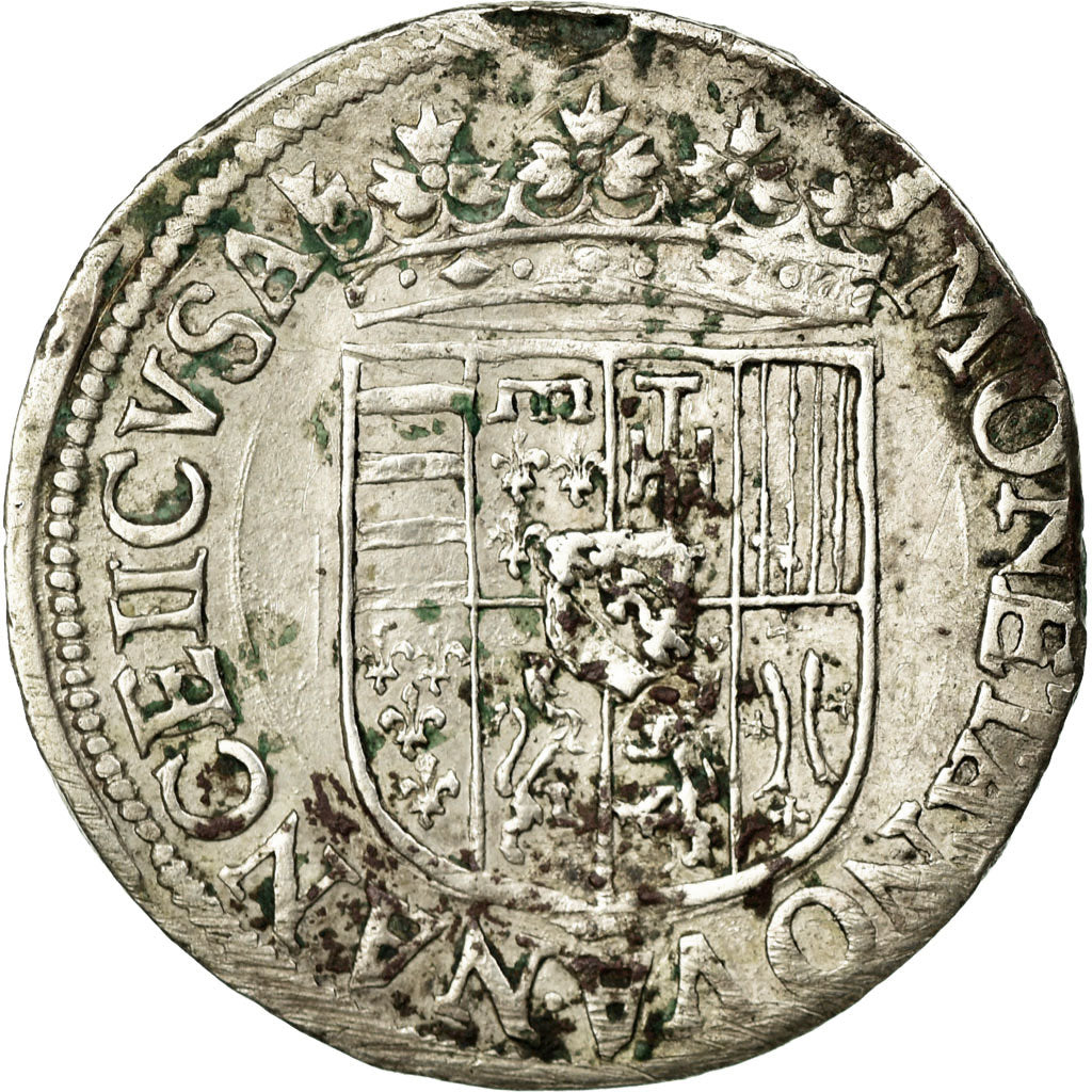 Moneta, Francja, LORRAINE, Henri II, Teston, Undated, Nancy, VF(30-35), Srebro