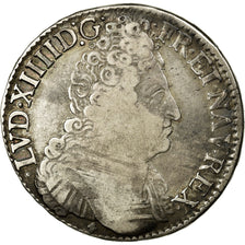 Moeda, França, Louis XIV, Écu aux 3 couronnes, Ecu, 1710, Bordeaux, VF(20-25)
