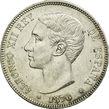 Moneda, España, Alfonso XII, 5 Pesetas, 1876, Madrid, EBC, Plata, KM:671