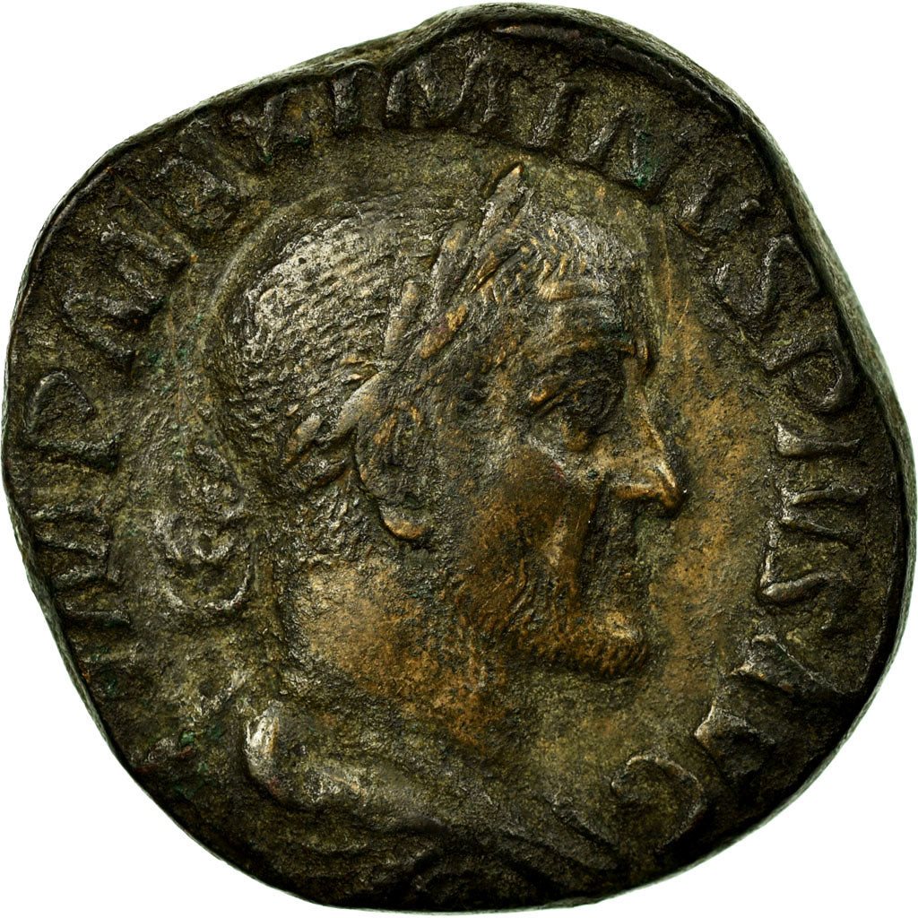 Coin, Maximinus I Thrax, Sestertius, Roma, VF(20-25), Copper, RIC:88