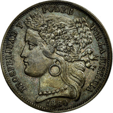 Coin, Peru, Peseta, 1880, Lima, MS(60-62), Silver, KM:200.1
