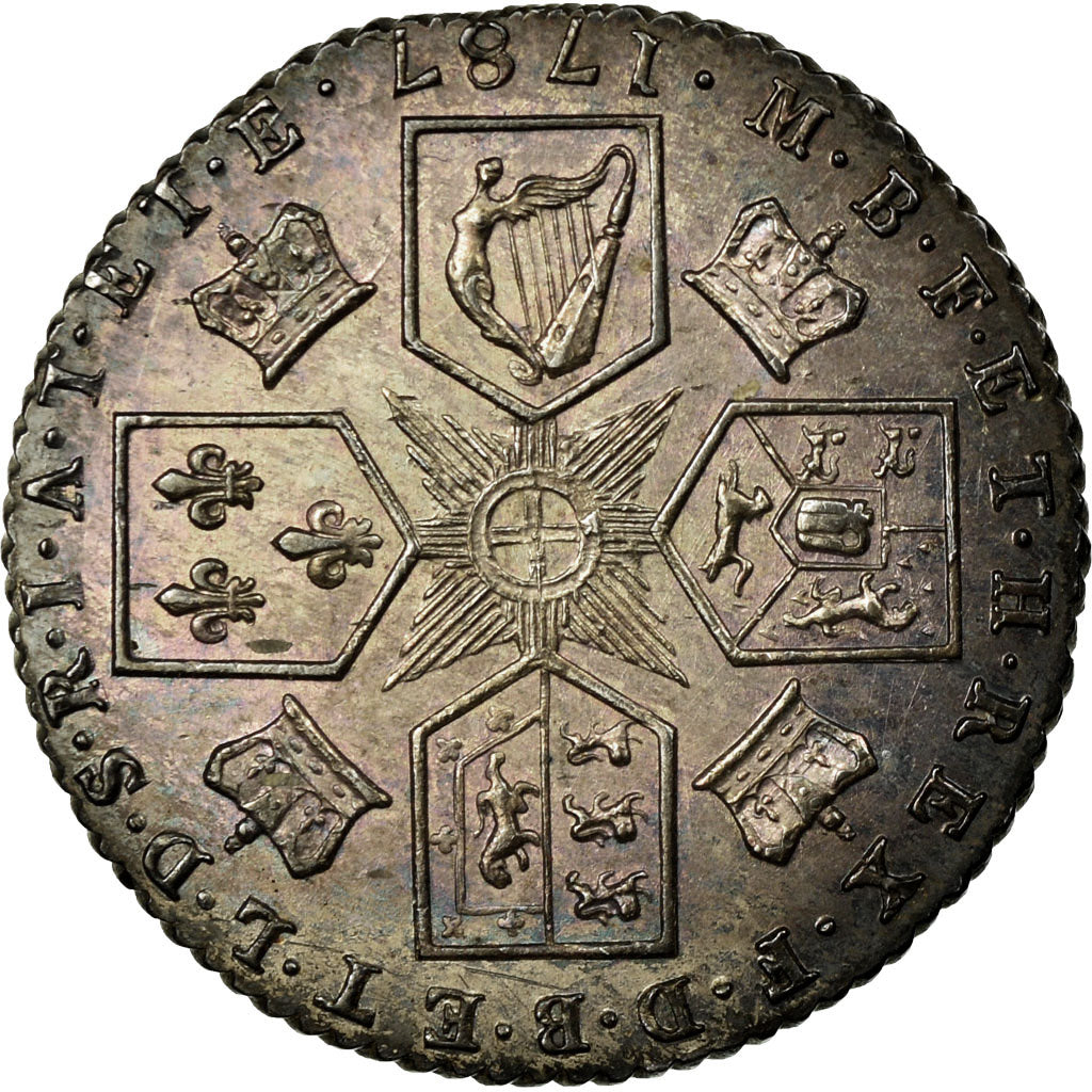Monnaie, Grande-Bretagne, George III, 6 Pence, 1787, Londres, SUP, Argent