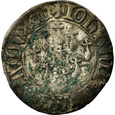 Munten, Frankrijk, Jean V, Blanc aux hermines, 1399-1411, Nantes, FR+, Zilver