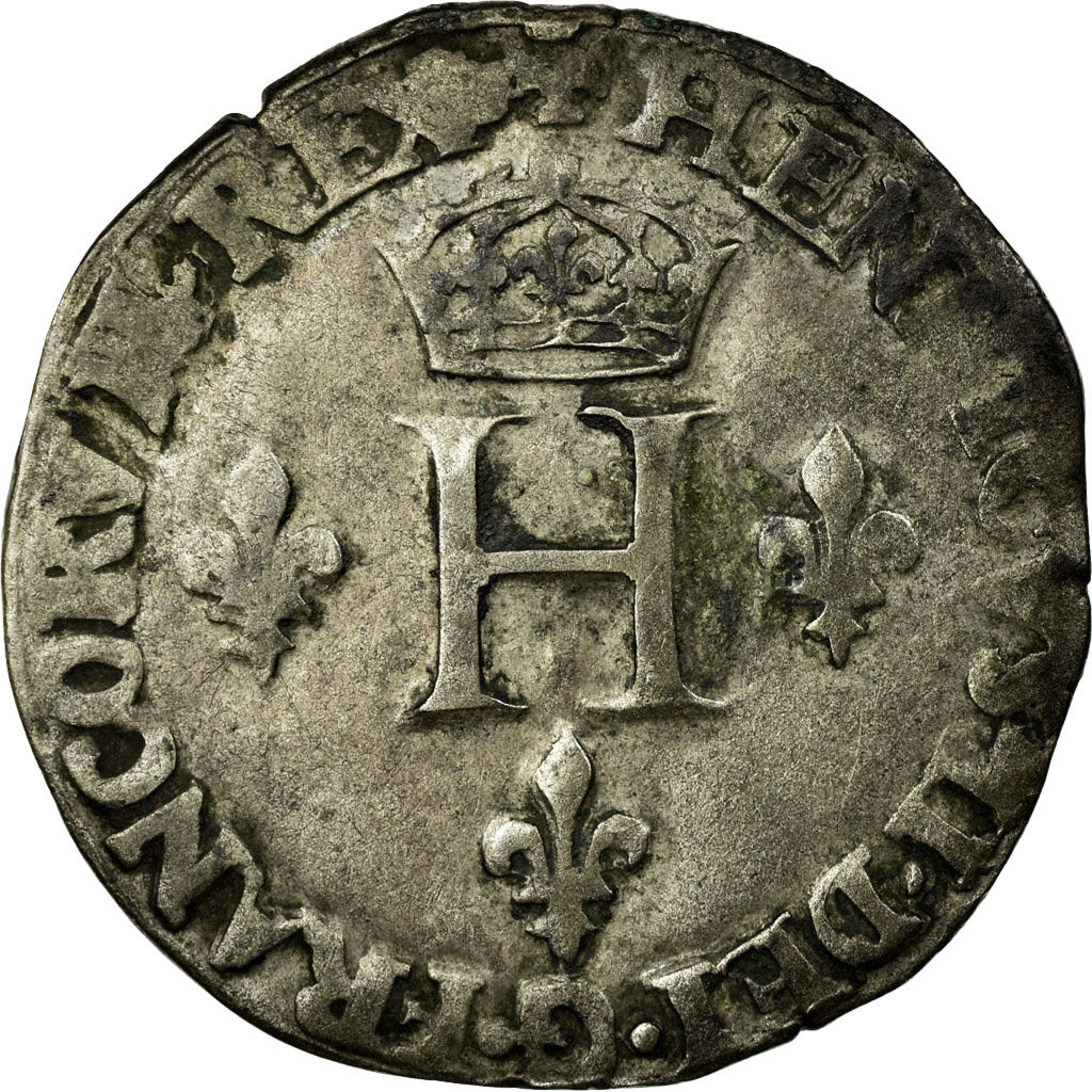 Moneda, Francia, Gros de Nesle, 1550, Paris, BC+, Plata, Sombart:4456