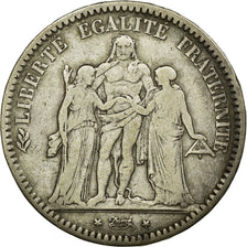 Coin, France, Hercule, 5 Francs, 1849, Strasbourg, VF(20-25), Silver, KM:756.2