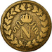 Monnaie, France, Napoleon I, Decime, 1815, Strasbourg, TB, Bronze, Gadoury:195e