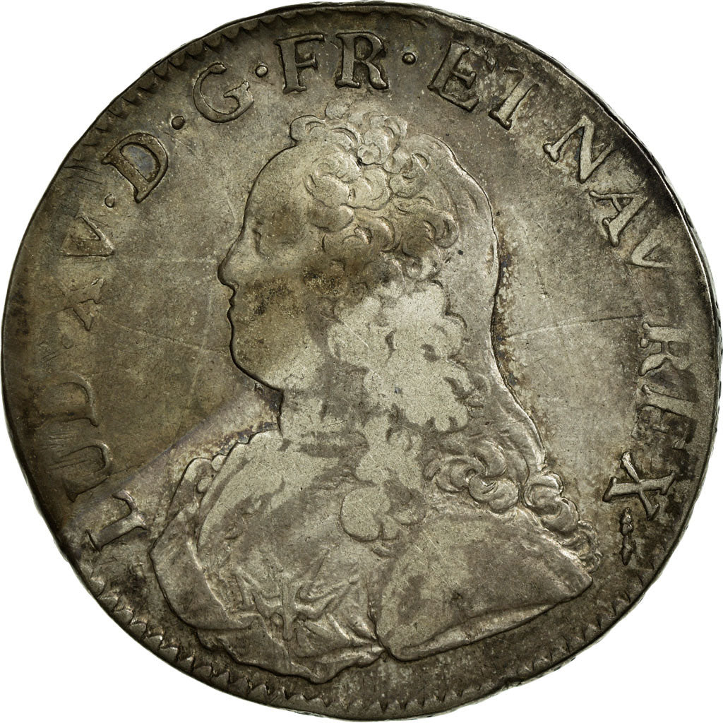 Coin, France, Louis XV, Écu aux branches d'olivier, Ecu, 1726, Dijon