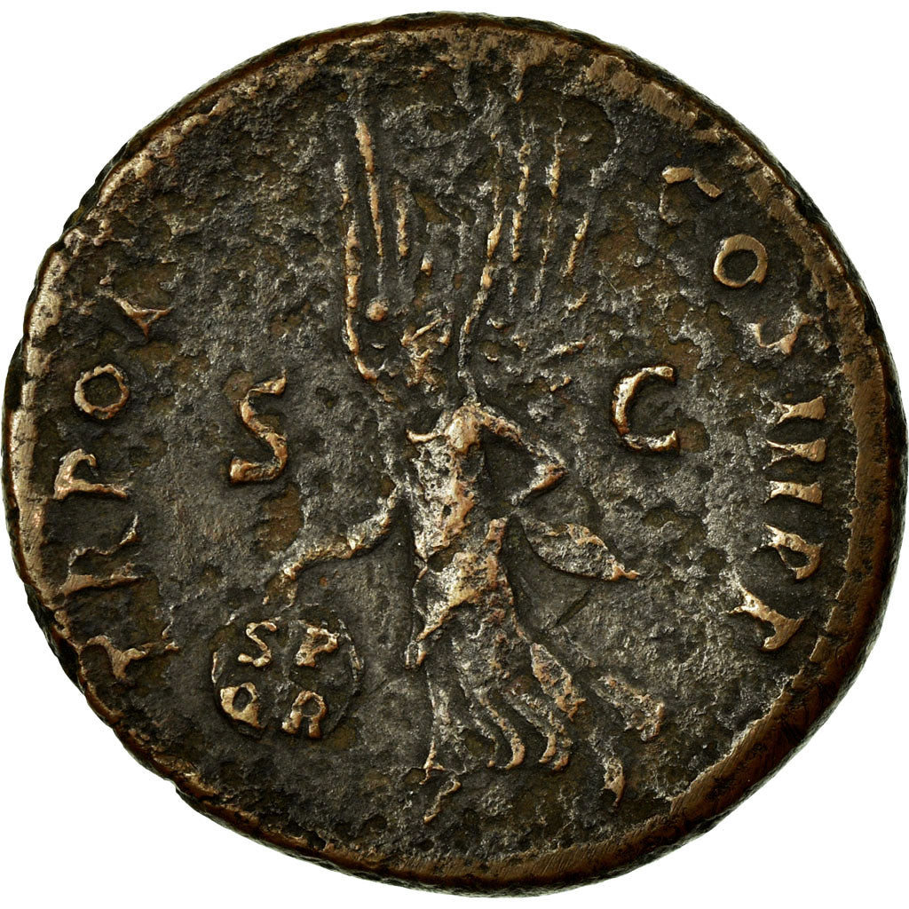 Coin, Trajan, As, 98-99, Rome, F(12-15), Copper, RIC:274