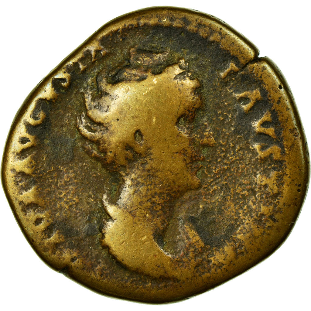Coin, Faustina I, Dupondius, post 141, Roma, F(12-15), Copper, RIC:1192