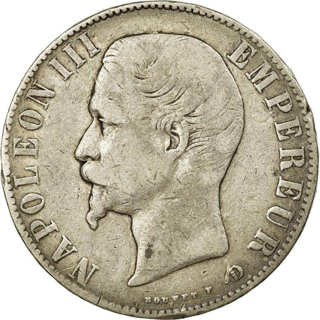 Münze, Frankreich, Napoleon III, Napoléon III, 5 Francs, 1856, Lyon, S