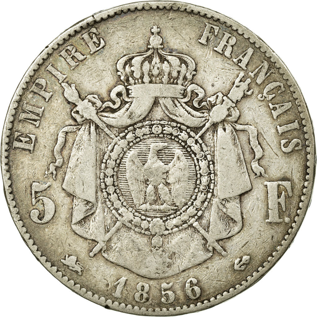 Münze, Frankreich, Napoleon III, Napoléon III, 5 Francs, 1856, Lyon, S