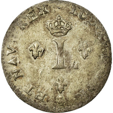 Moneta, Francia, Louis XV, Double sol (2 sous) en billon, 2 Sols, 1764, Paris