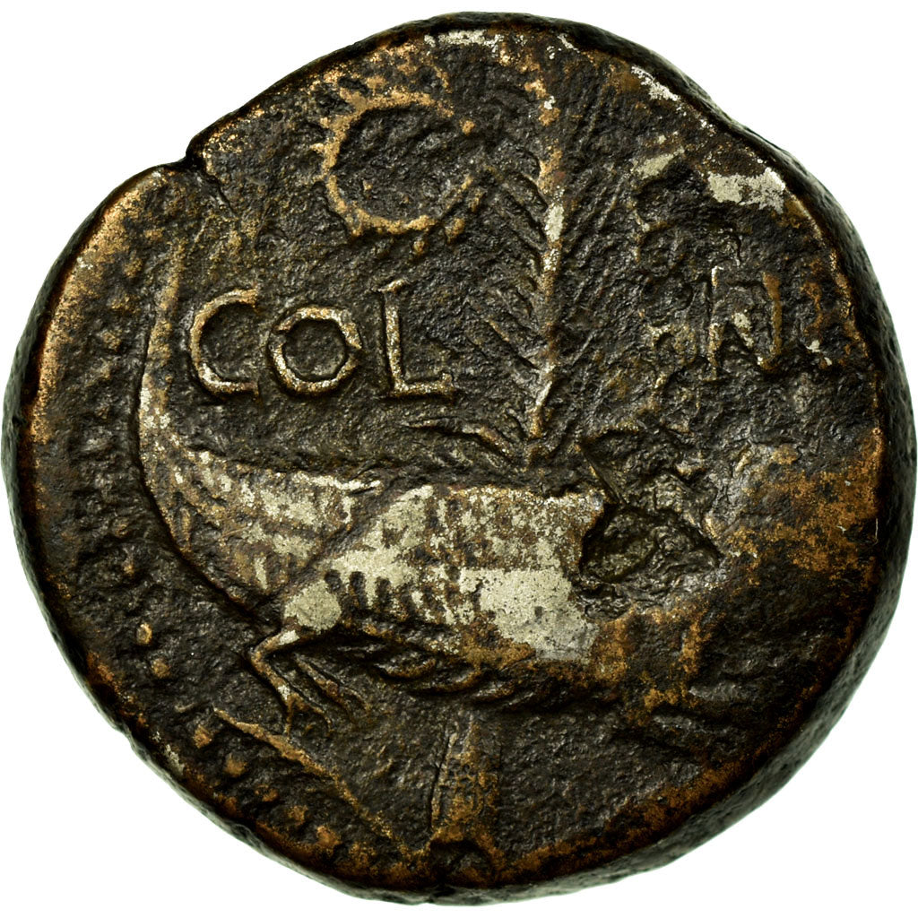 Coin, Dupondius, Nîmes, EF(40-45), Bronze, RIC:160