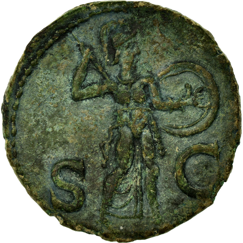 Münze, Claudius, As, 41-50, Rome, Gallic imitation, SS, Bronze, RIC:100