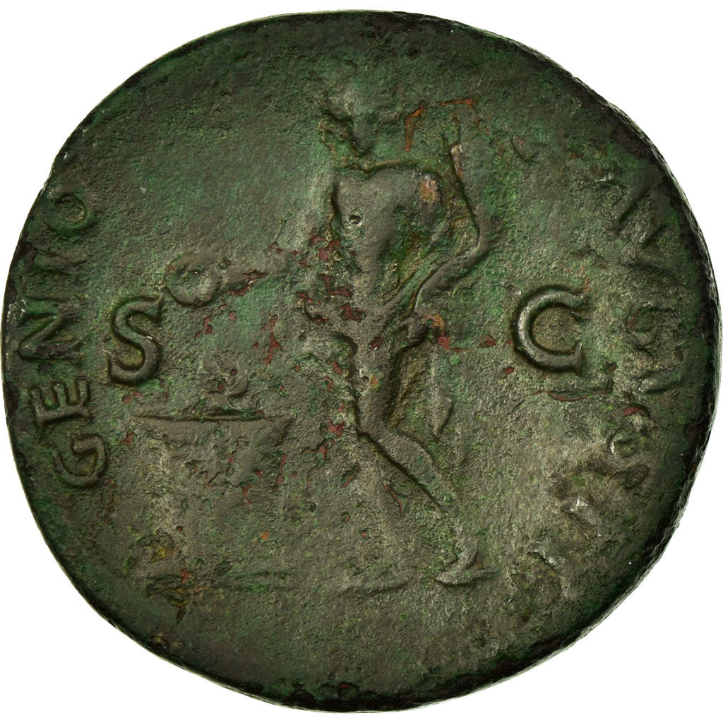 Moneta, Nero, As, 66, Lyon - Lugdunum, BB, Bronzo, RIC:534