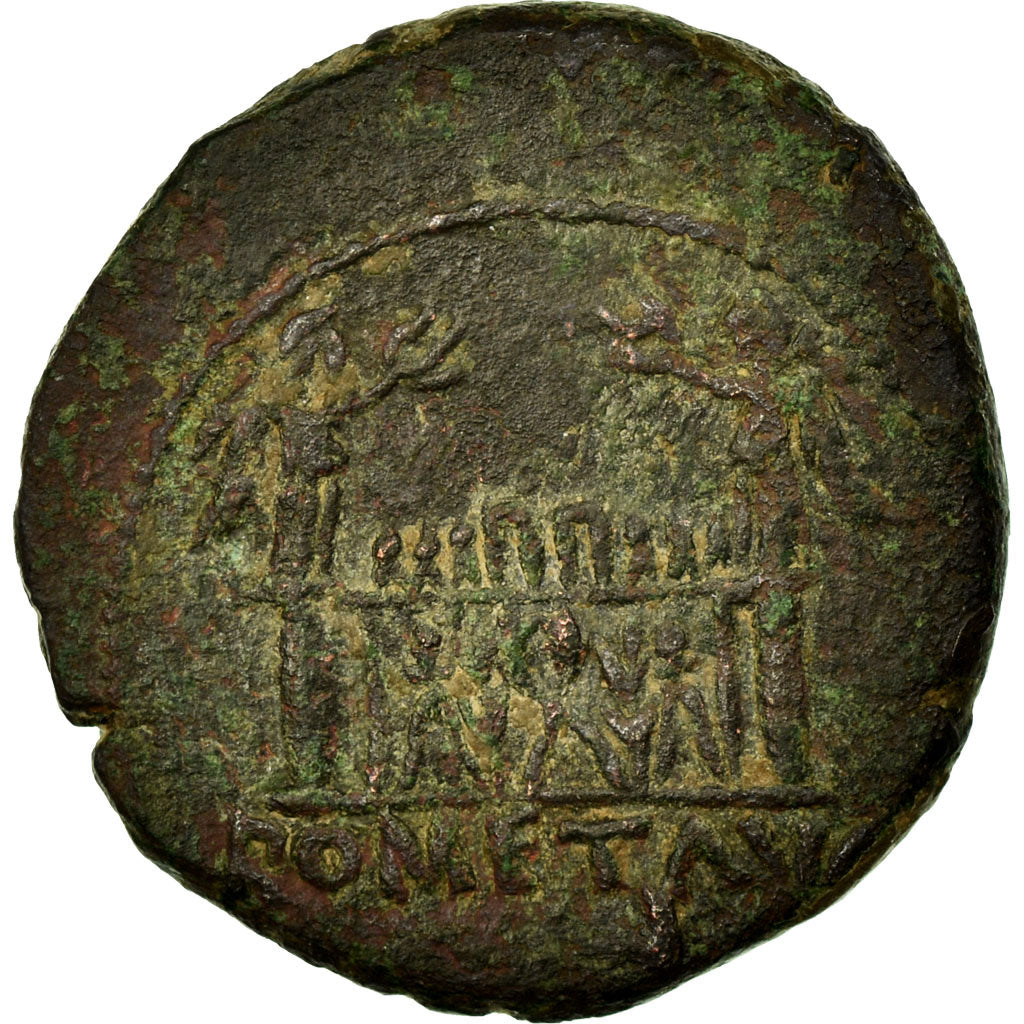 Coin, Augustus, As, Lyons, EF(40-45), Copper, RIC 230