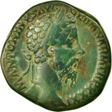 Coin, Marcus Aurelius, Sestertius, 161, Rome, VF(30-35), Copper, RIC:1154