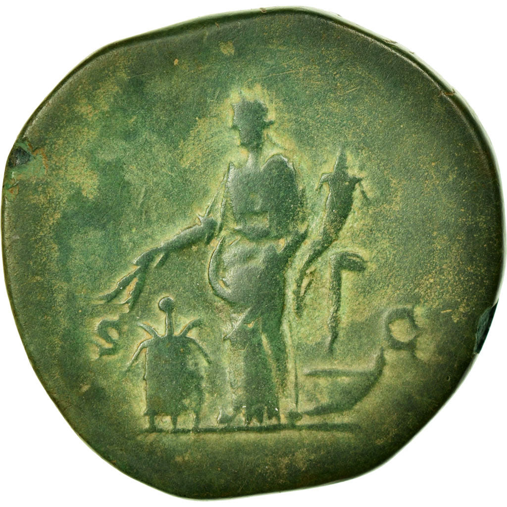 Coin, Marcus Aurelius, Sestertius, 161, Rome, VF(30-35), Copper, RIC:1154