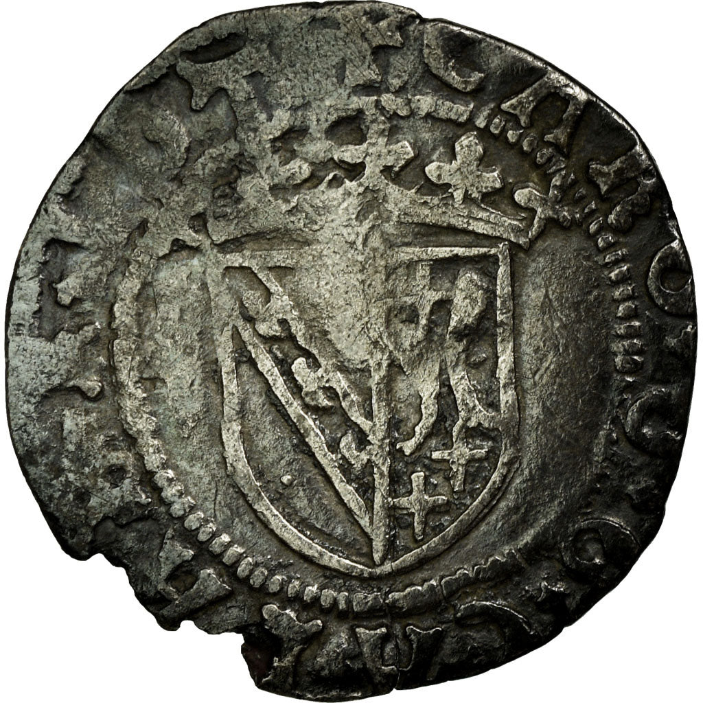 Coin, France, LORRAINE, Charles III, Sol, Nancy, VF(20-25), Billon, Boudeau:1537