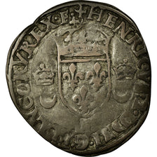 Moeda, França, Henri II, Douzain, 1550, AU(50-53), Lingote, Sombart:4380