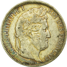 Coin, France, Louis-Philippe, 5 Francs, 1831, Lyon, VF(30-35), Silver, KM:735.4