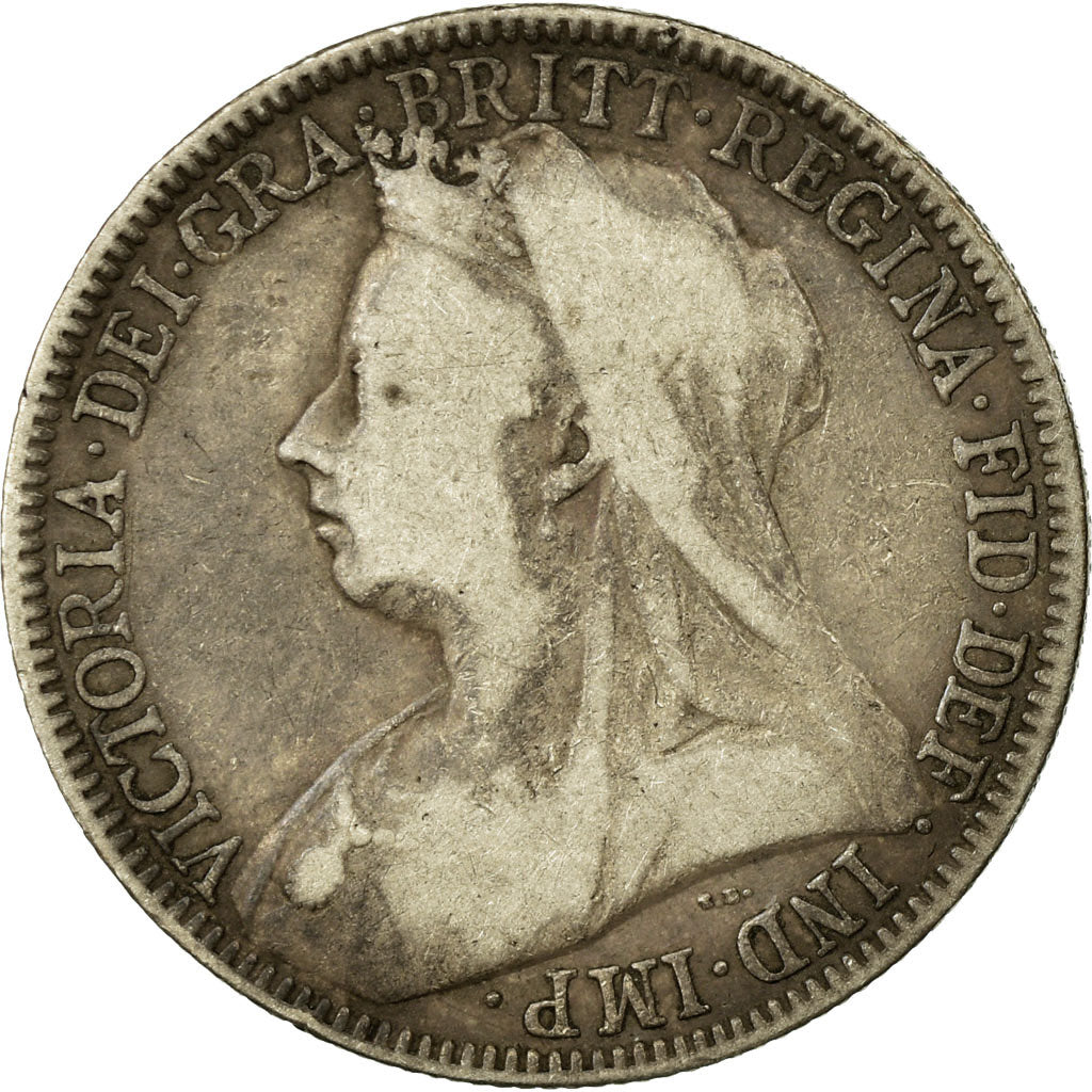 Coin, Great Britain, Victoria, Florin, Two Shillings, 1900, London, VF(20-25)