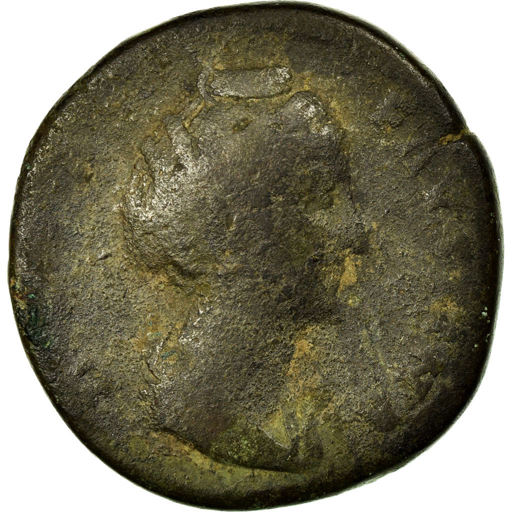 Coin, Faustina I, Sestertius, 141-143, Roma, F(12-15), Bronze, RIC:1118
