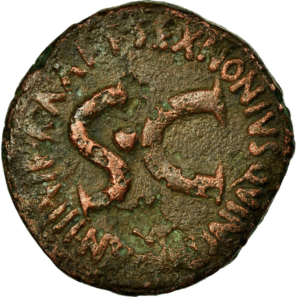 Coin, Augustus, As, 7-3 BC, Rome, VG(8-10), Copper, RIC:431