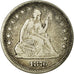 Moeda, Estados Unidos da América, Seated Liberty Quarter, Quarter, 1876, U.S.