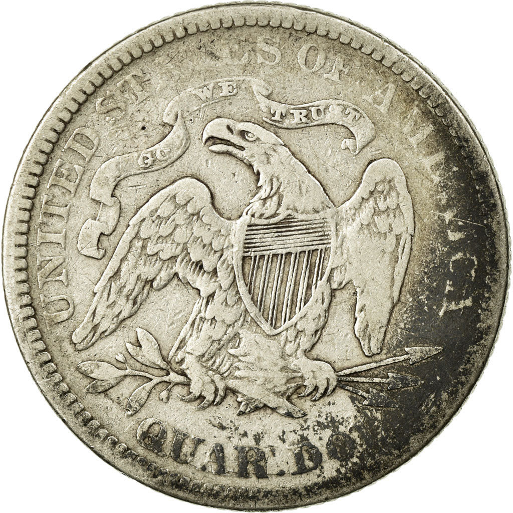 Coin, United States, Seated Liberty Quarter, Quarter, 1876, U.S. Mint