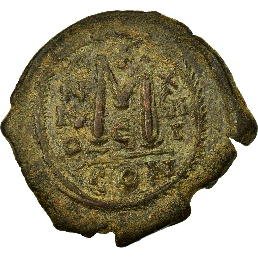 Coin, Maurice Tiberius, Follis, AU(50-53), Copper