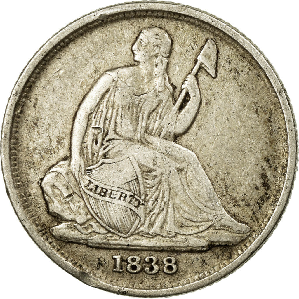 Coin, United States, Seated Liberty Dime, Dime, 1838, U.S. Mint, New Orleans