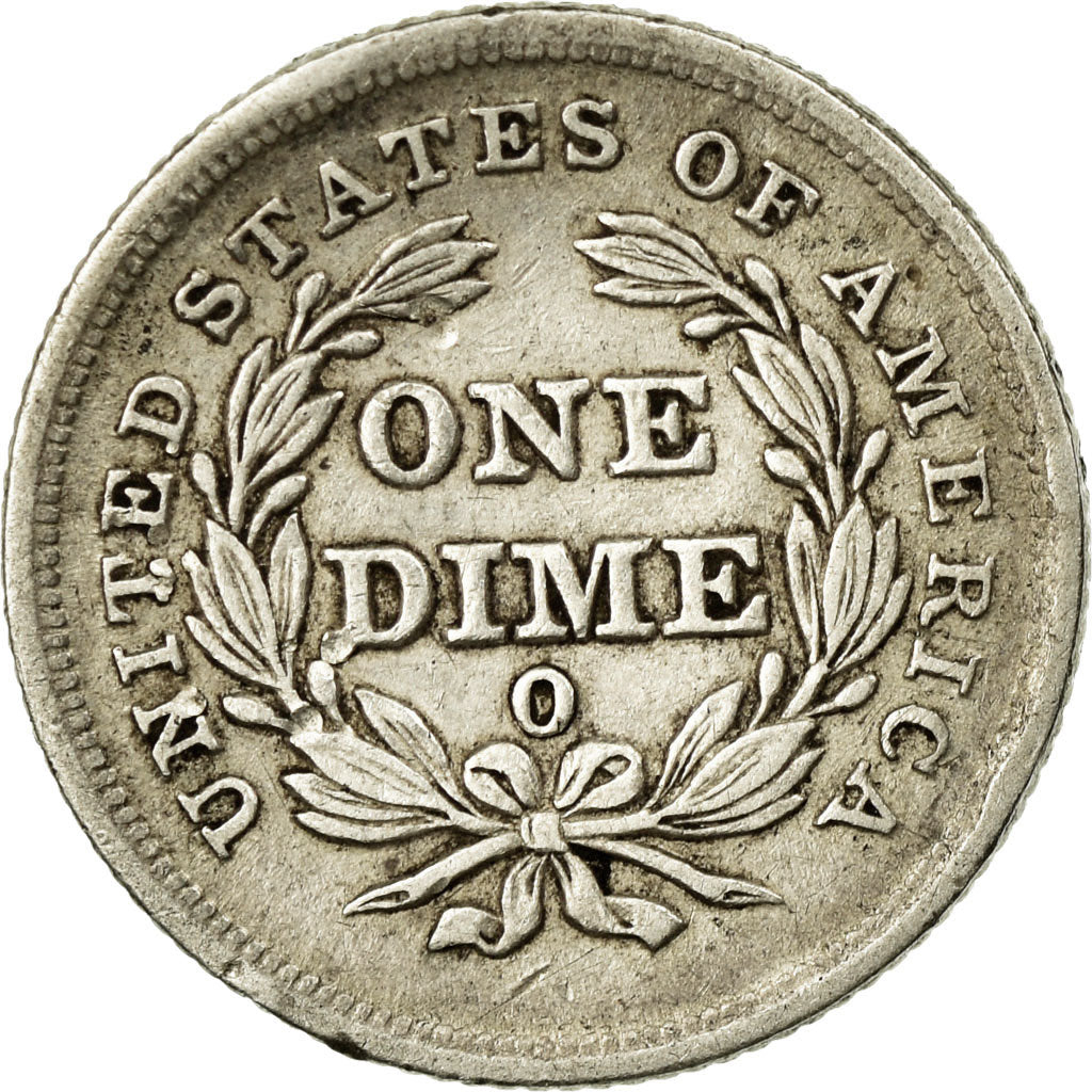 Coin, United States, Seated Liberty Dime, Dime, 1838, U.S. Mint, New Orleans