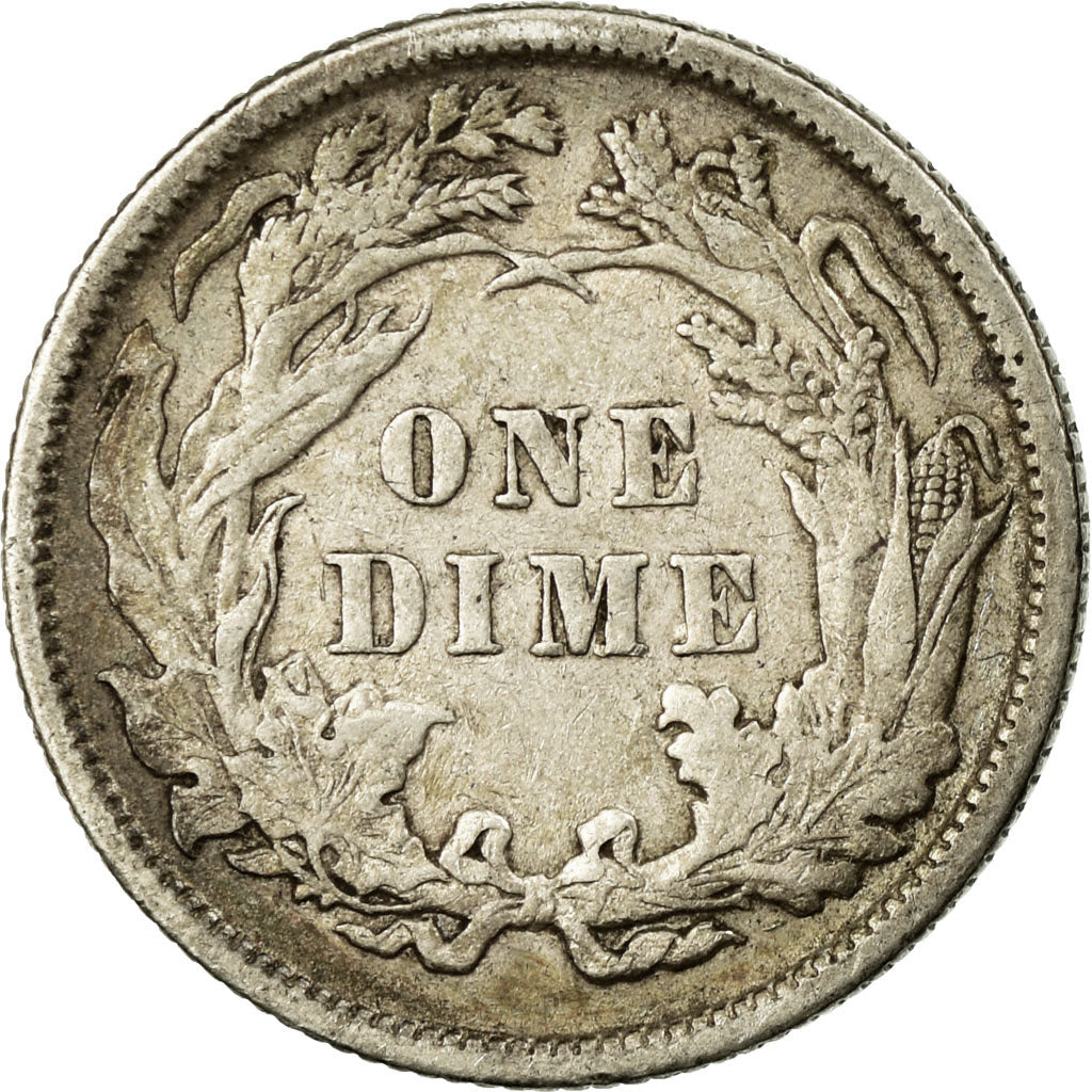 Coin, United States, Seated Liberty Dime, Dime, 1883, U.S. Mint, Philadelphia