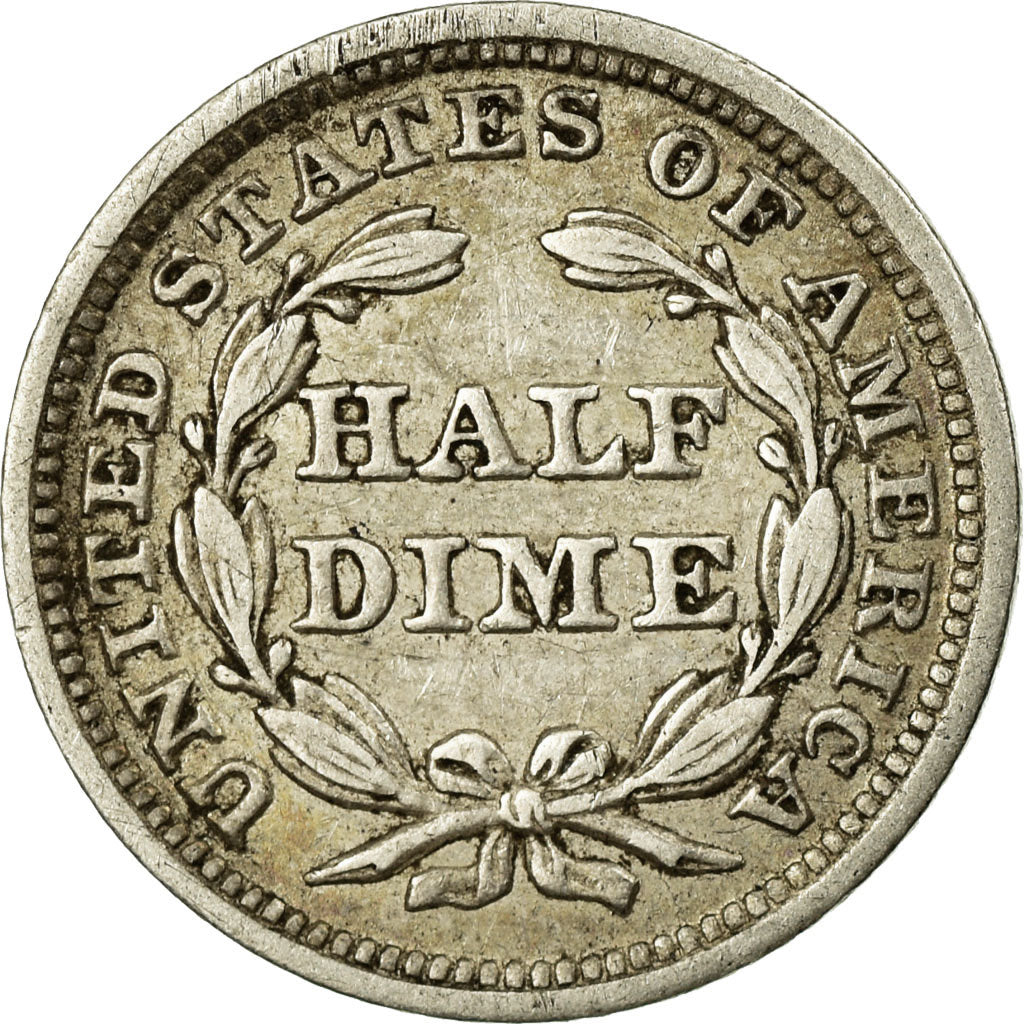Coin, United States, Seated Liberty Half Dime, Half Dime, 1841, U.S. Mint