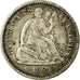 Moneda, Estados Unidos, Seated Liberty Half Dime, Half Dime, 1860, U.S. Mint