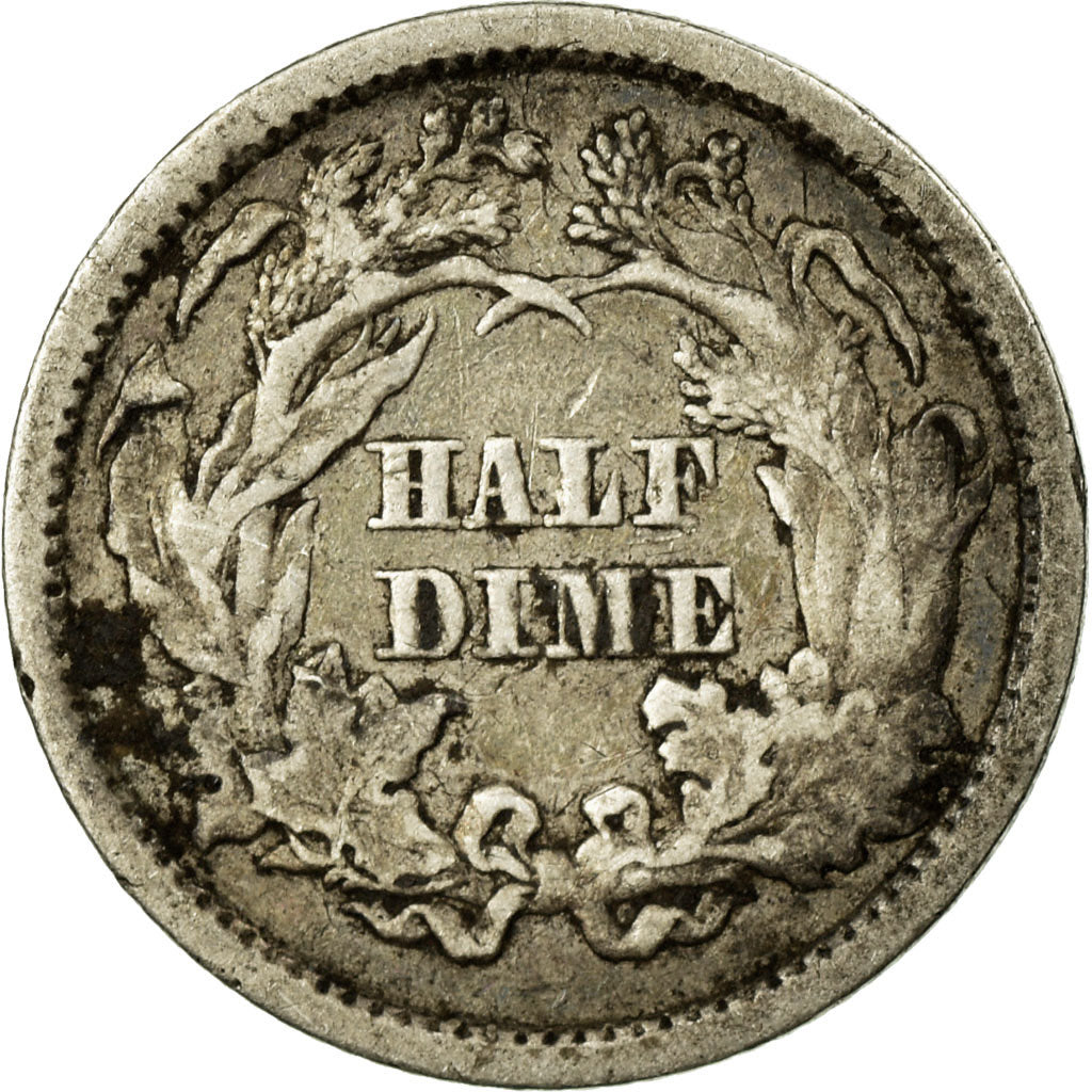 Moneda, Estados Unidos, Seated Liberty Half Dime, Half Dime, 1860, U.S. Mint