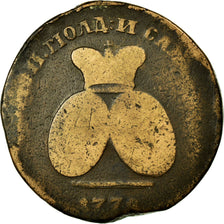Coin, MOLDAVIA & WALLACHEA, 2 Para 3 Kopeck, 1772, F(12-15), Bronze, KM:3