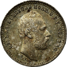 Coin, Sweden, Carl XV Adolf, 10 Öre, 1865, AU(55-58), Silver, KM:710