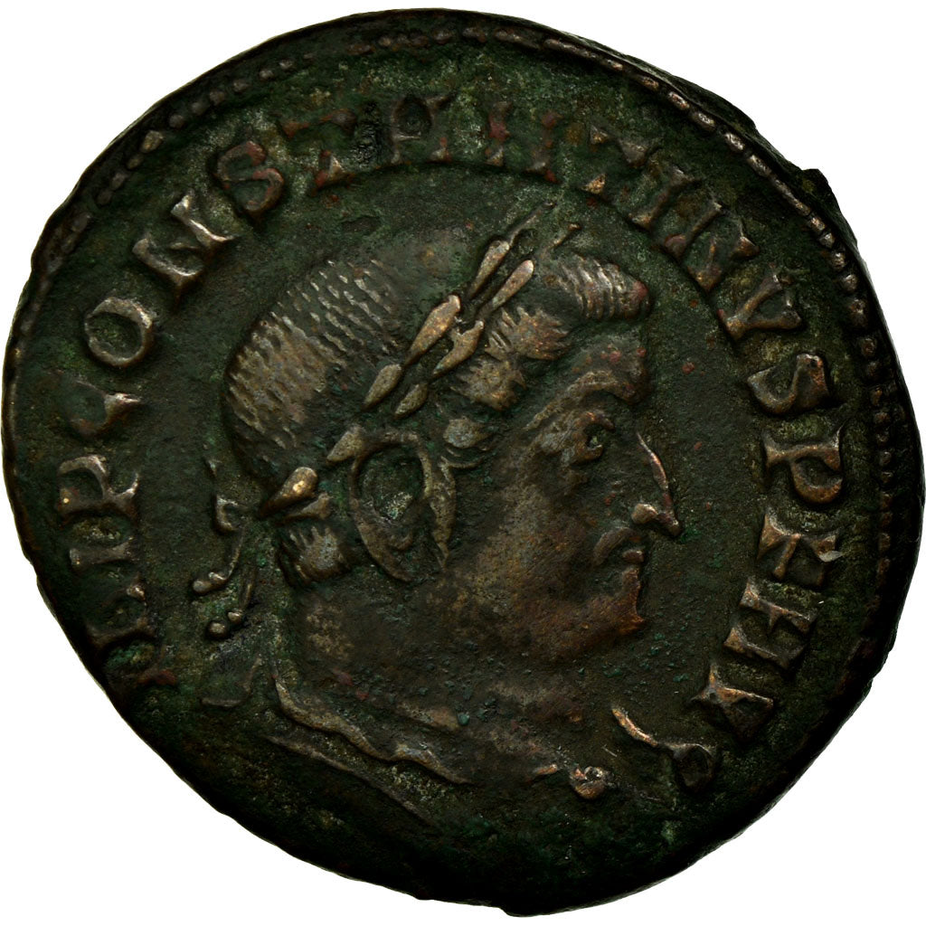 Munten, Constantijn I, Nummus, 313-314, Lyon - Lugdunum, FR+, Koper