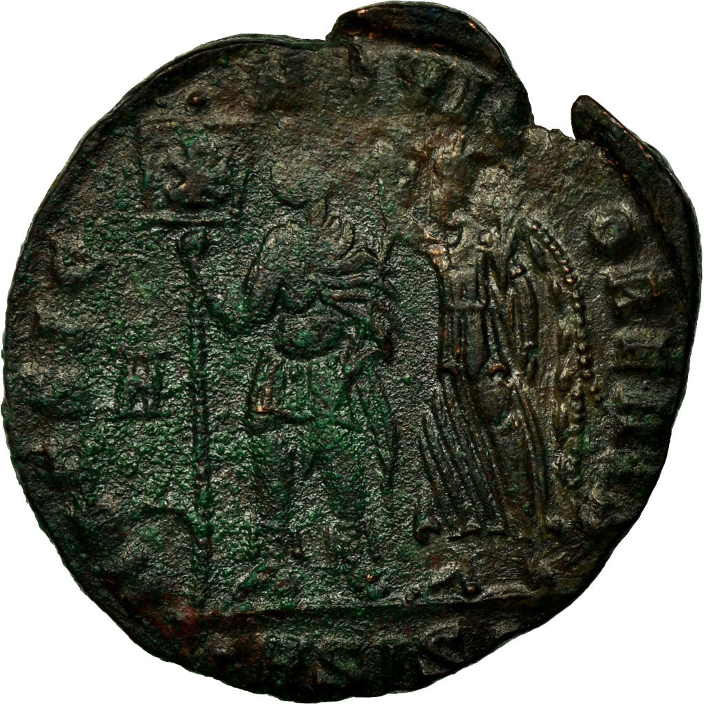 Coin, Vetranio, Nummus, 350, Siscia, AU(50-53), Copper, RIC:286