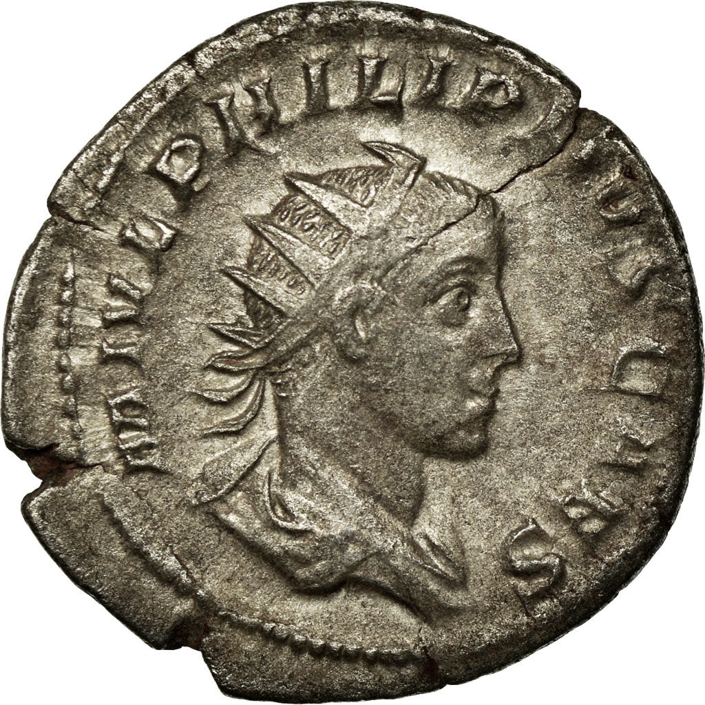 Coin, Philip II, Antoninianus, Roma, AU(50-53), Billon, RIC:218