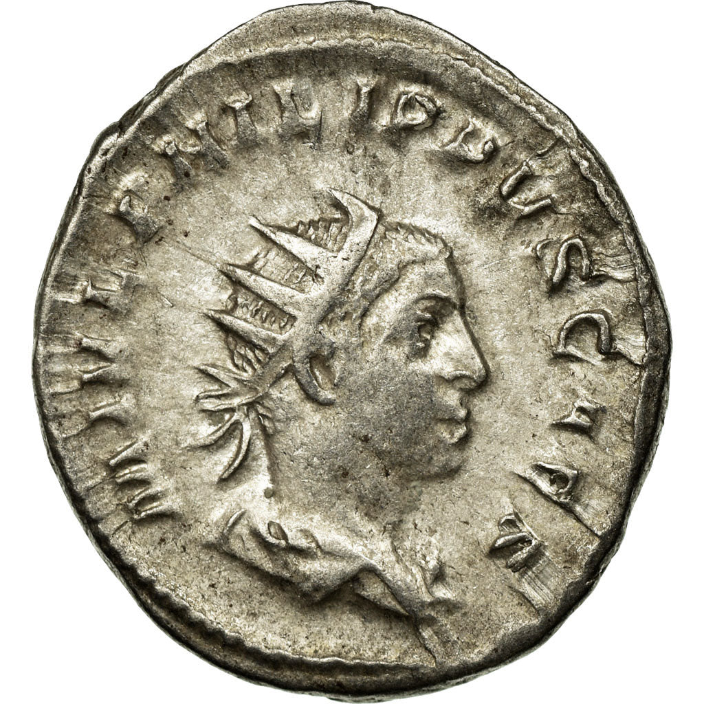 Coin, Philip II, Antoninianus, Roma, AU(50-53), Billon, RIC:218