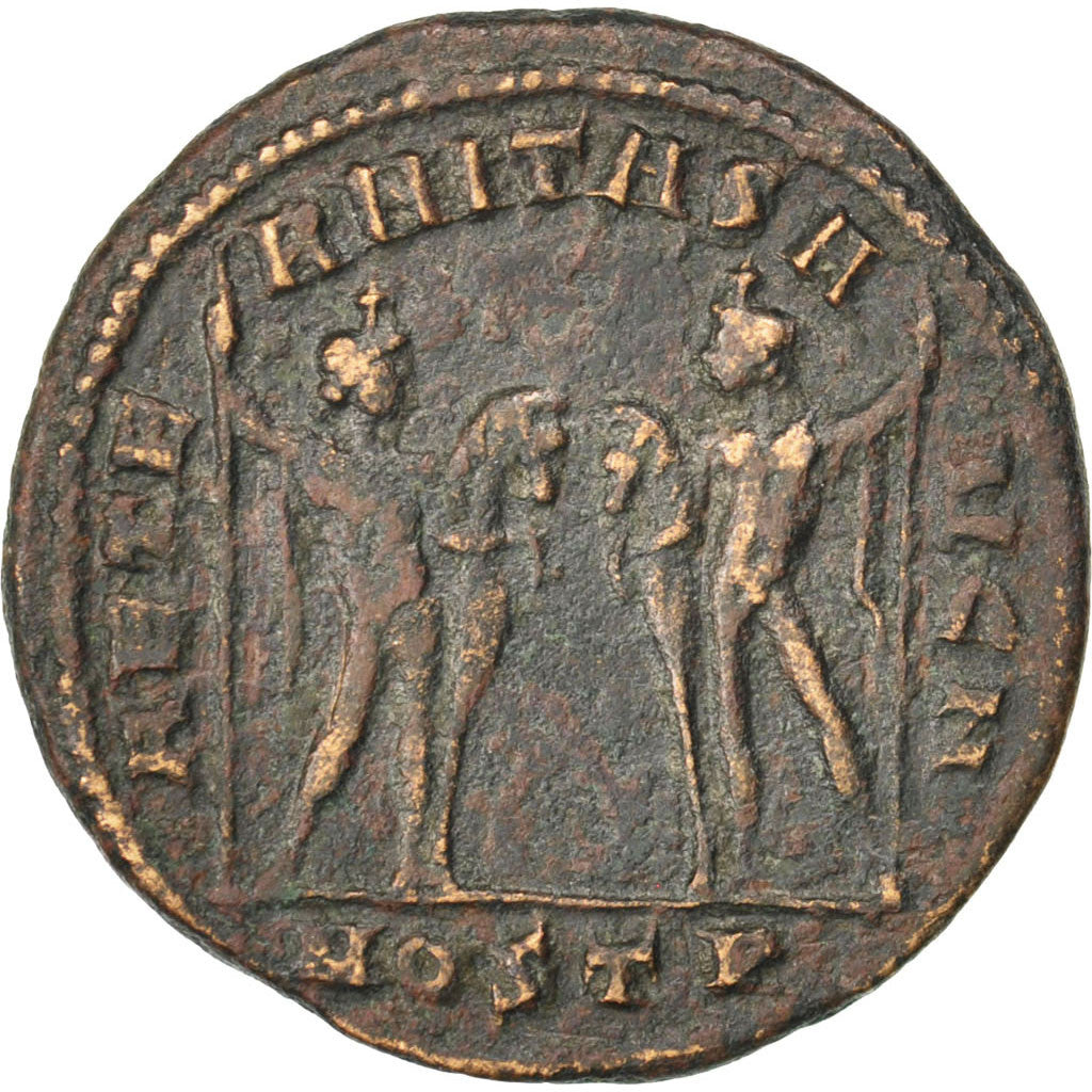 Coin, Maxentius, Follis, Ostia, VF(30-35), Copper, Cohen:5