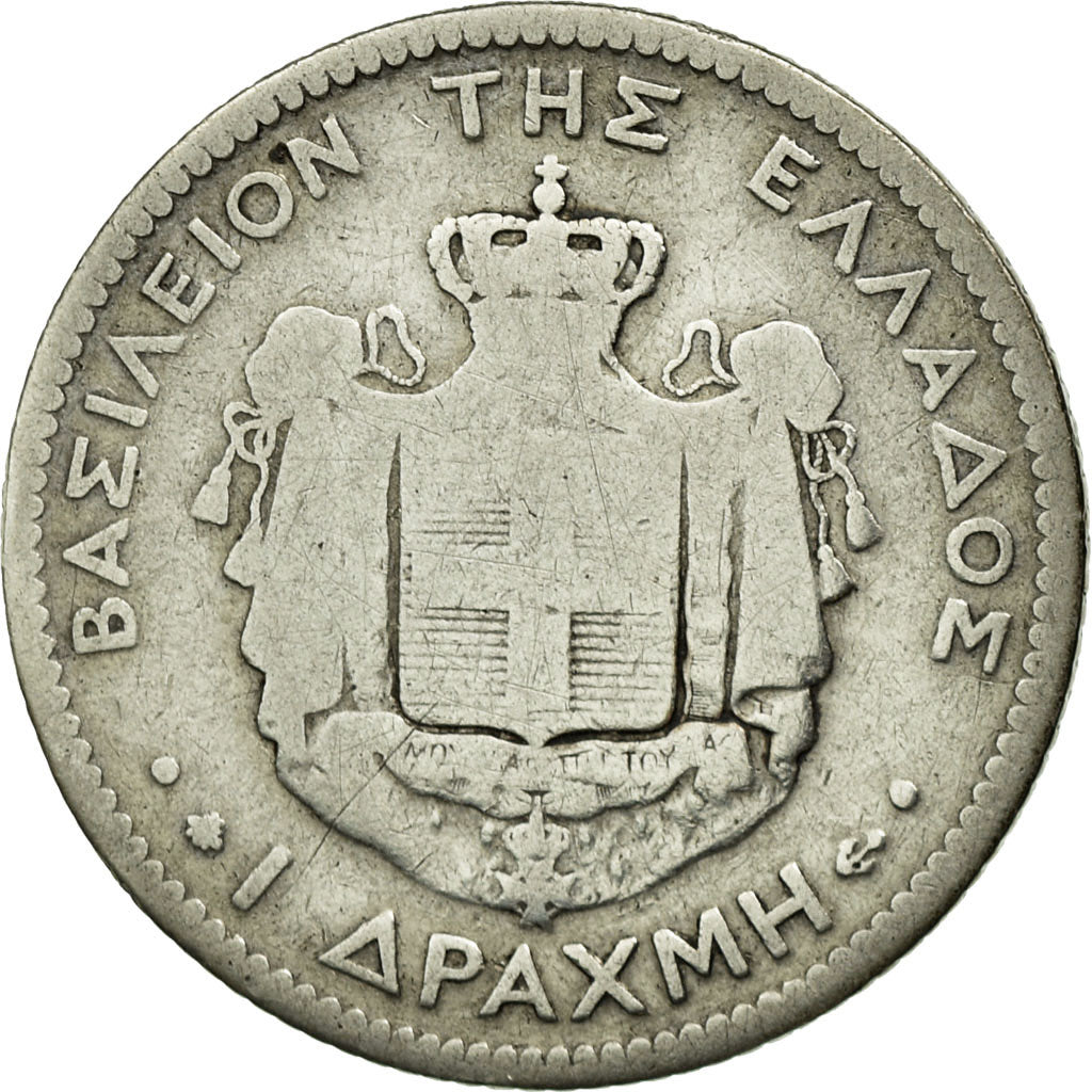 Coin, Greece, George I, Drachma, 1873, Paris, VG(8-10), Silver, KM:38