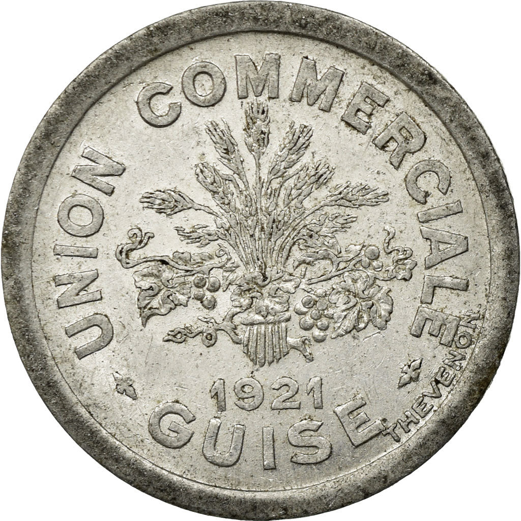 Coin, France, 10 Centimes, Guise, 1921, EF(40-45), Aluminium, Elie:15.2
