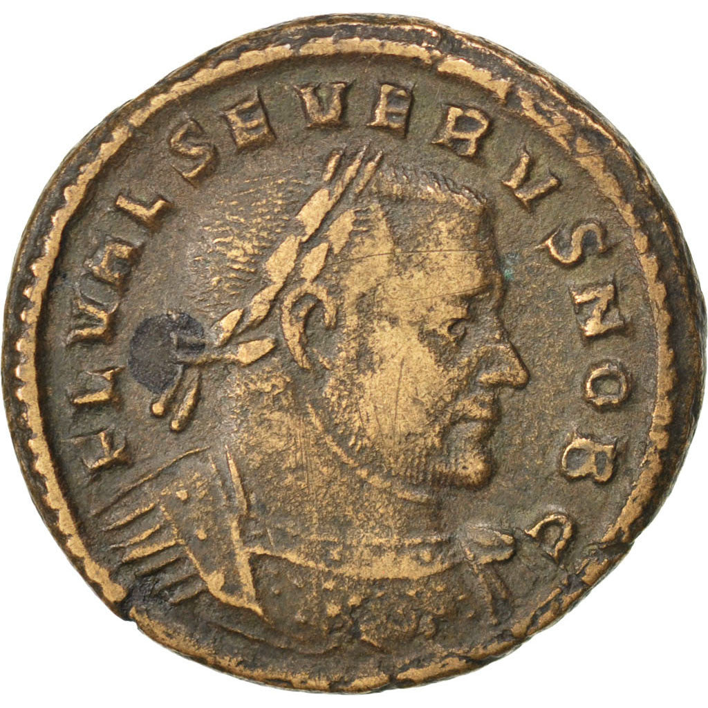 Severus II, Follis, Trier, EF(40-45), Copper, Cohen #26, 10.00