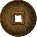 Moneda, INDOCHINA FRANCESA, 2 Sapeque, 1899, Paris, MBC+, Bronce, KM:6