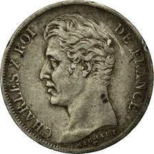 Coin, France, Charles X, Franc, 1828, Lille, EF(40-45), Silver, KM:724.13